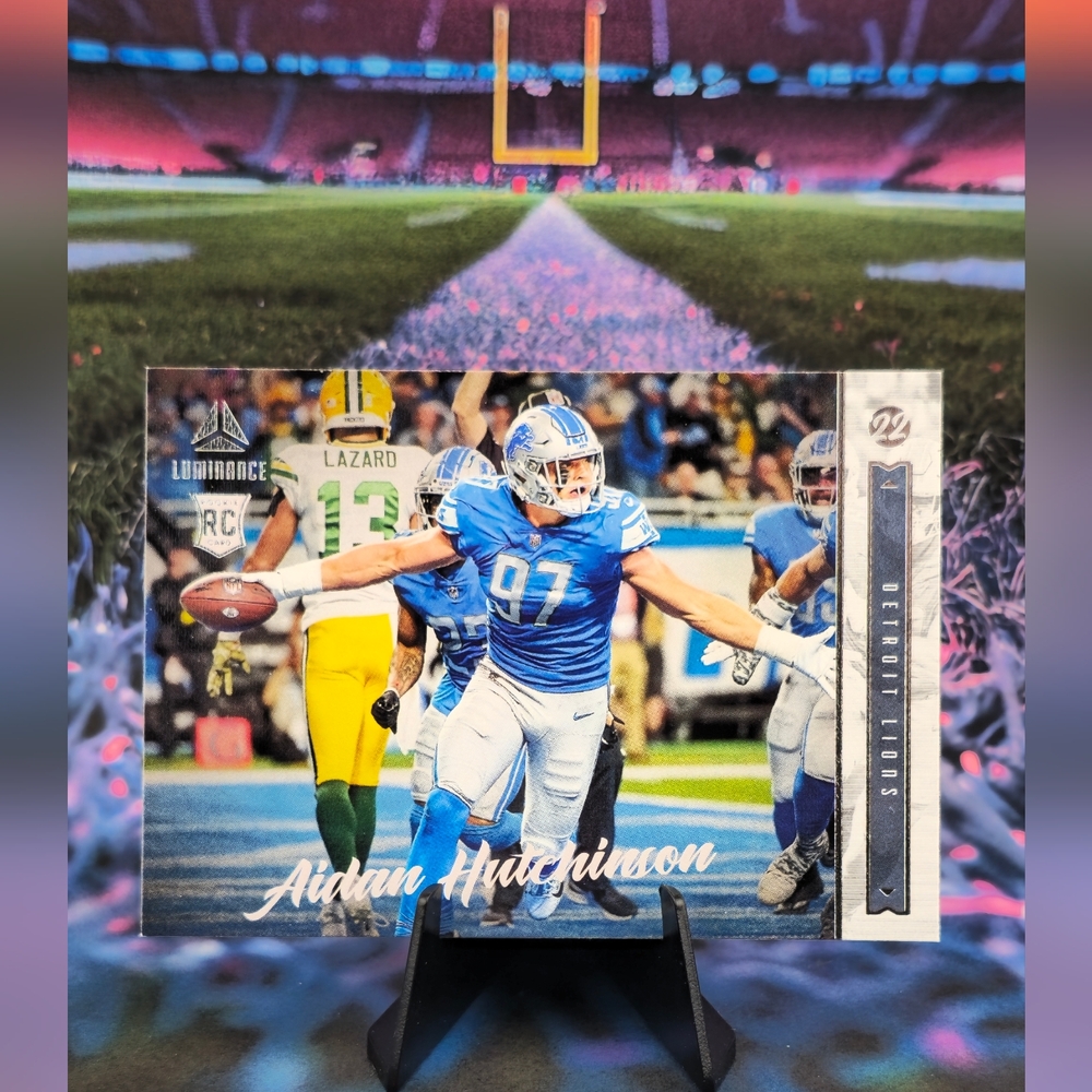 2022 Chronicles Luminance # 219 Aidan Hutchinson RC - Detroit Lions